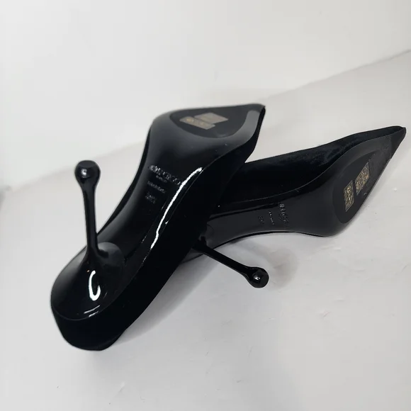 Jimmy Choo Orbs 95 Embellished Womens Black Pump Size 39.5 - Picture 8 of 9